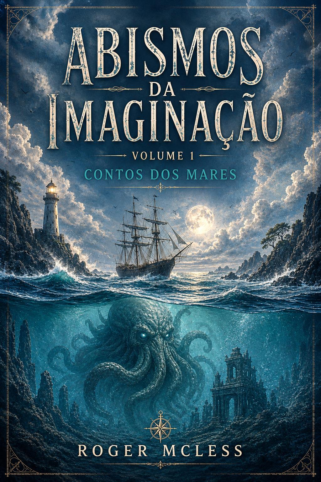 Capa do livro Abismos da Imaginação Volume 1 - Contos dos Mares