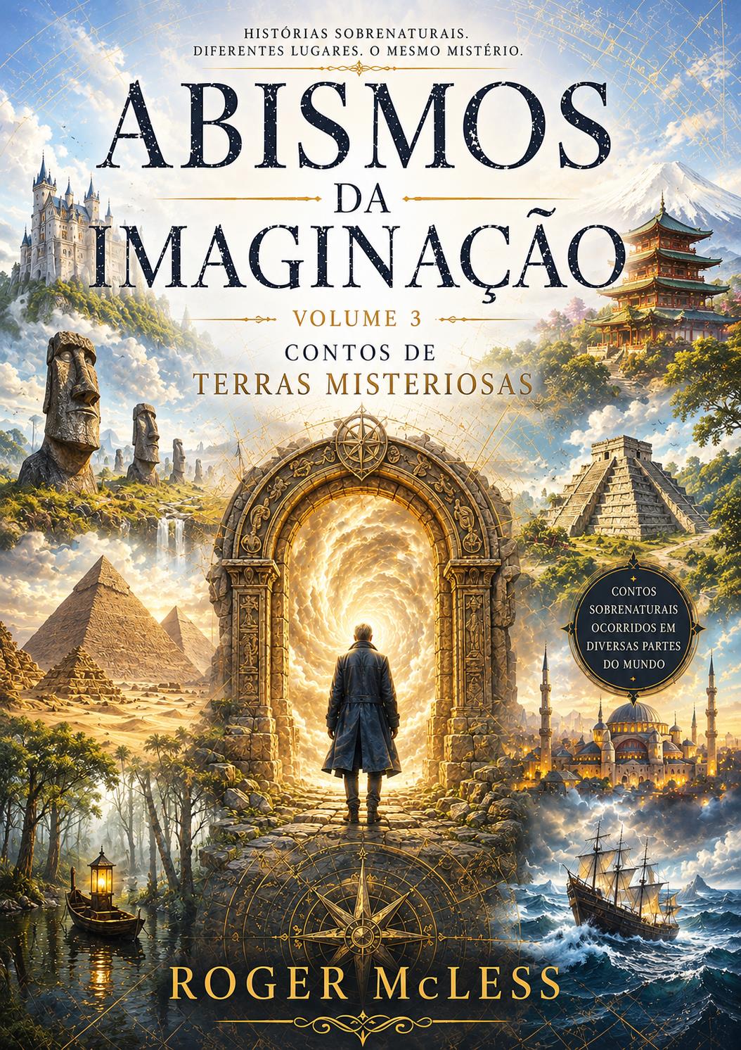 Capa do livro Abismos da Imaginação Volume 3 - Contos de Terras Misteriosas